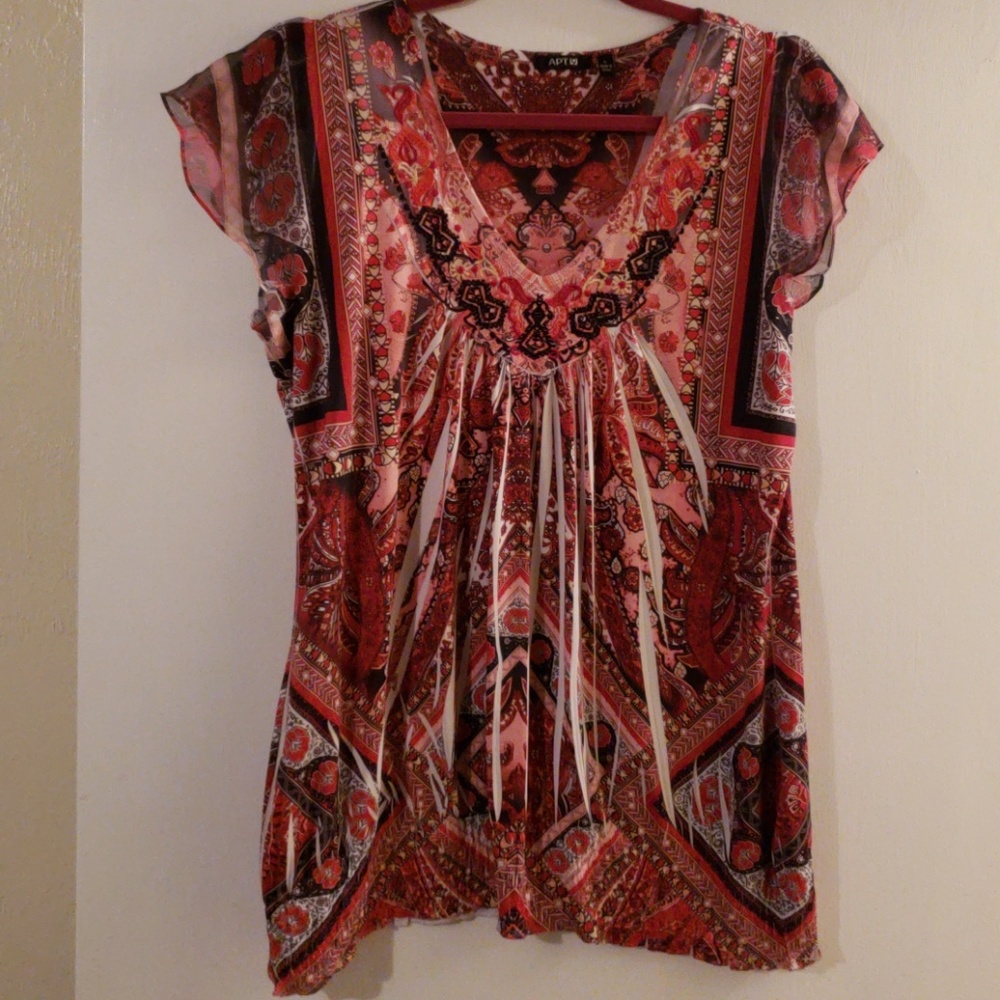 Red and pink shirt